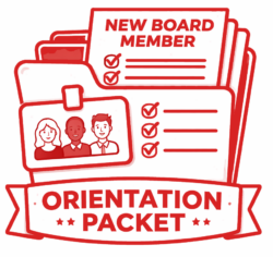 New Board Member Orientation Packet (25 pages)