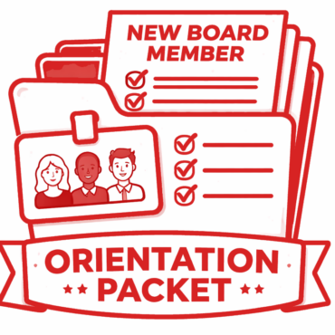 New Board Member Orientation Packet (25 pages)