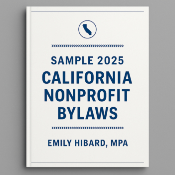 Sample 2025 California Nonprofit Bylaws by Emily Hibard