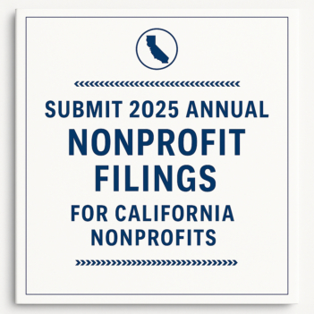 Submit 2025 Annual Nonprofit Filings for California Nonprofits